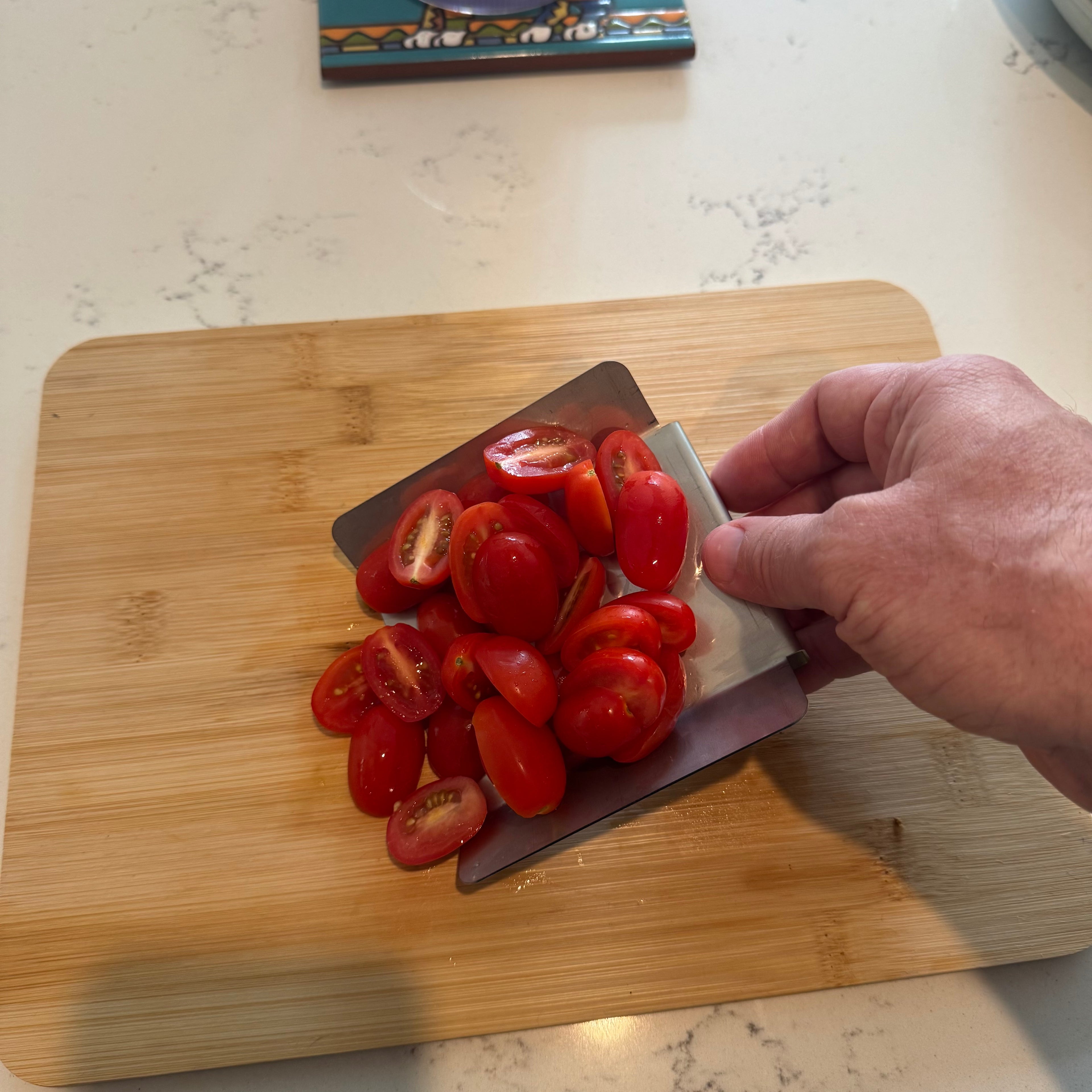 Modern Bench Scraper with Cutting Board